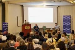 Un momento della presentazione della dottoressa Riggio